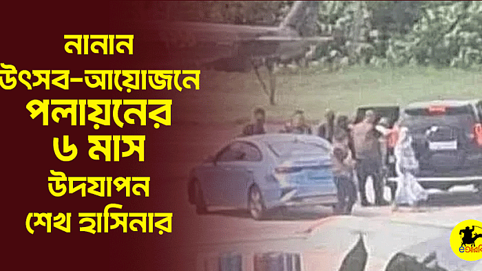 নানান উৎসব-আয়োজনে পলায়নের ৬ মাস উদযাপন শেখ হাসিনার